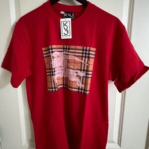 KVJ Streetwear Mens Medium Tee - Red